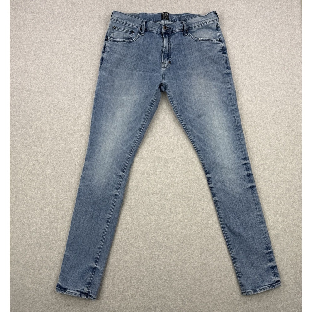 PRPS Jeans Mens 36x33 Blue Denim Windsor Skinny Stretch 5 Pocket Tapered Casual